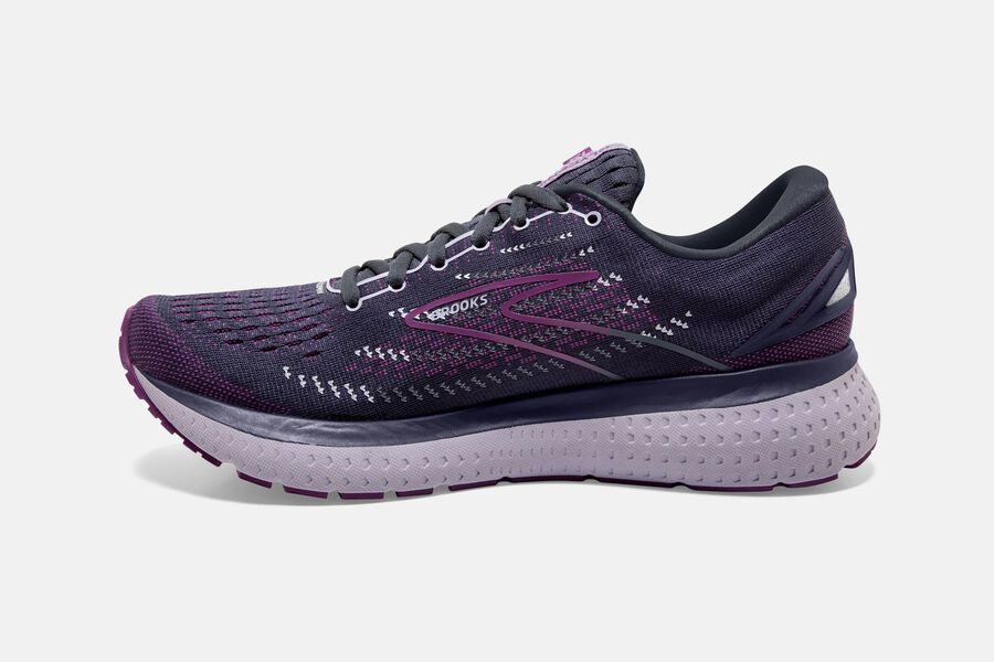 Brooks Israel Glycerin 19 Road Running Shoes Womens - Black/Purple - KME-286371